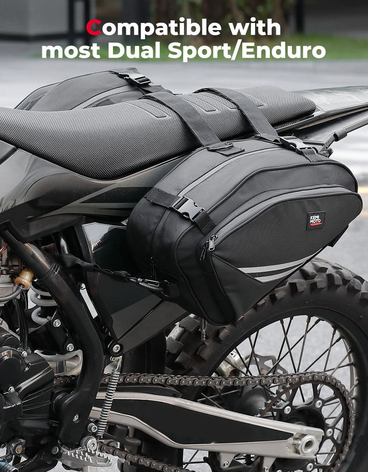 Motorcycle Saddlebags with Rain for Dirt Bike