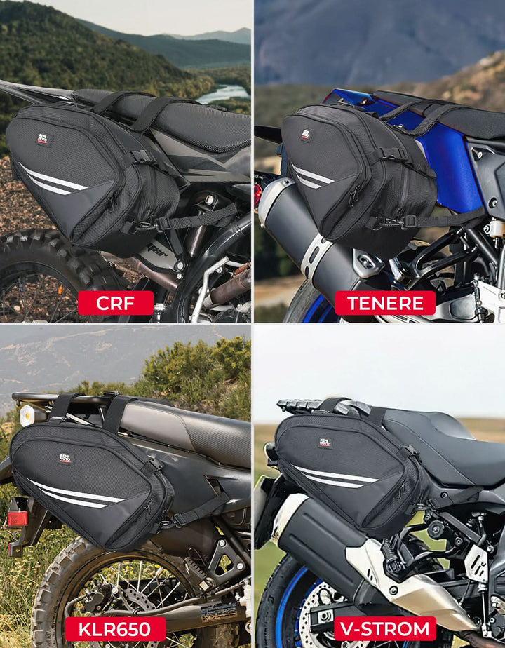 Motorcycle Saddlebags with Rain for Dirt Bike