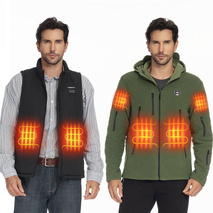 Classic Heated Vest & Electric Hooded Sweatshirt