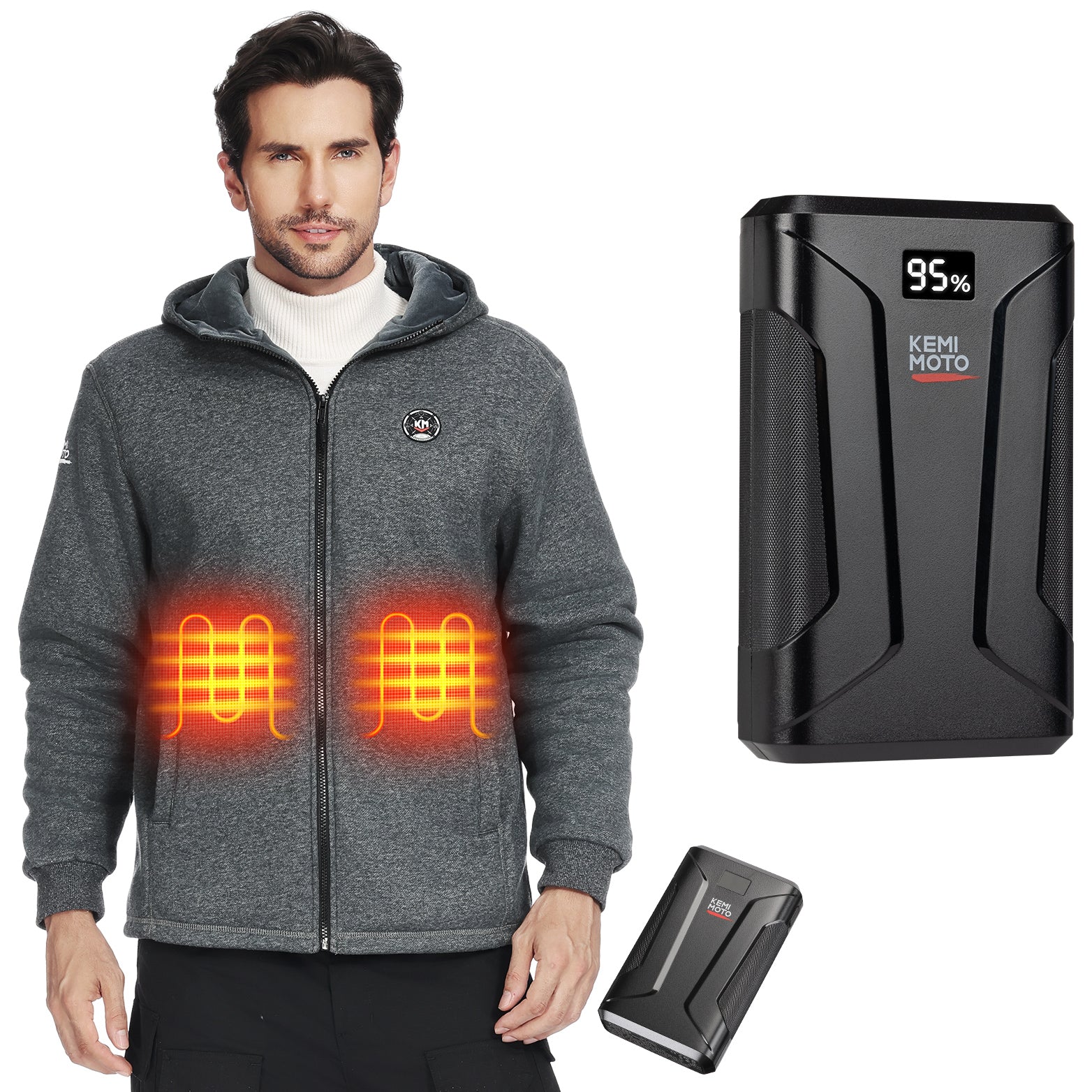 Battery heated hoodie best sale