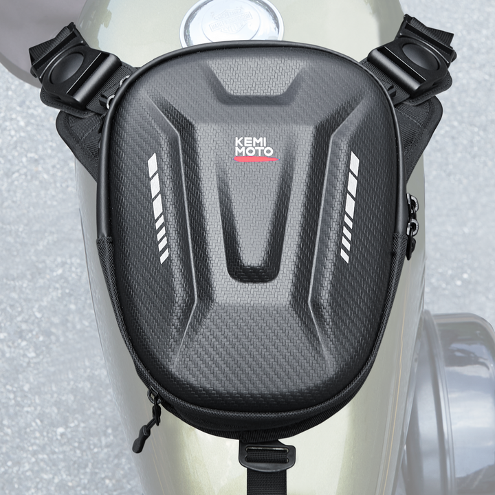 Motorcycle Tank Bag, 12L EVA Hard Shell Thigh Bag