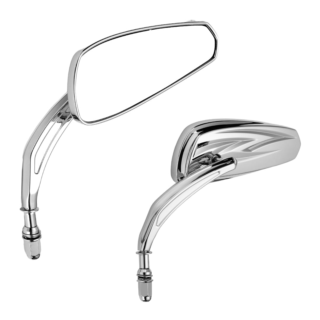 Long Stem Rear View Mirrors for Harley