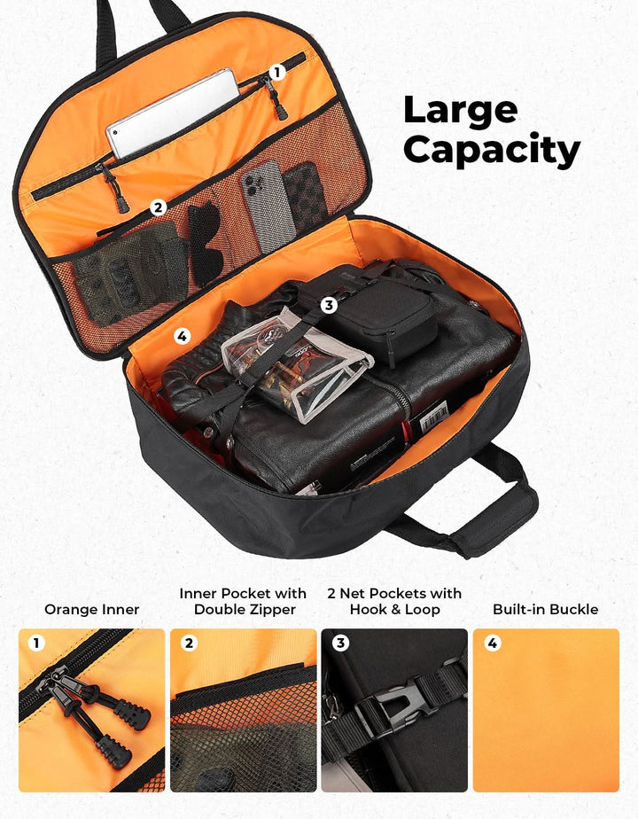 Upgraded Tour Pack Organizer 40L for Touring Models