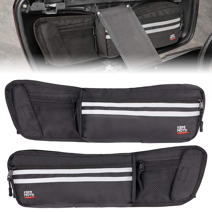 Upgraded Saddlebag Lid Organizers 2 Pack for Touring Street Glide Road King