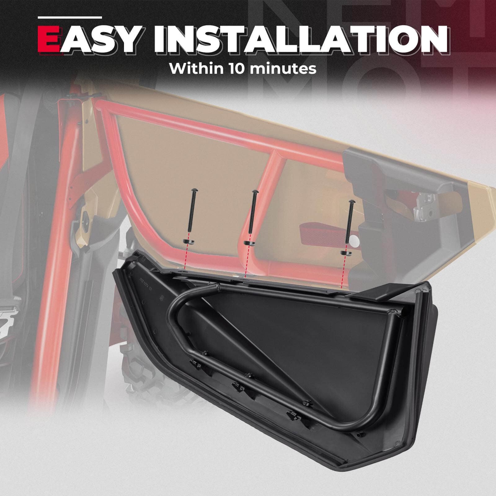 Can-Am Maverick X3 Front Lower Door Inserts & Center Storage Bag - KEMIMOTO