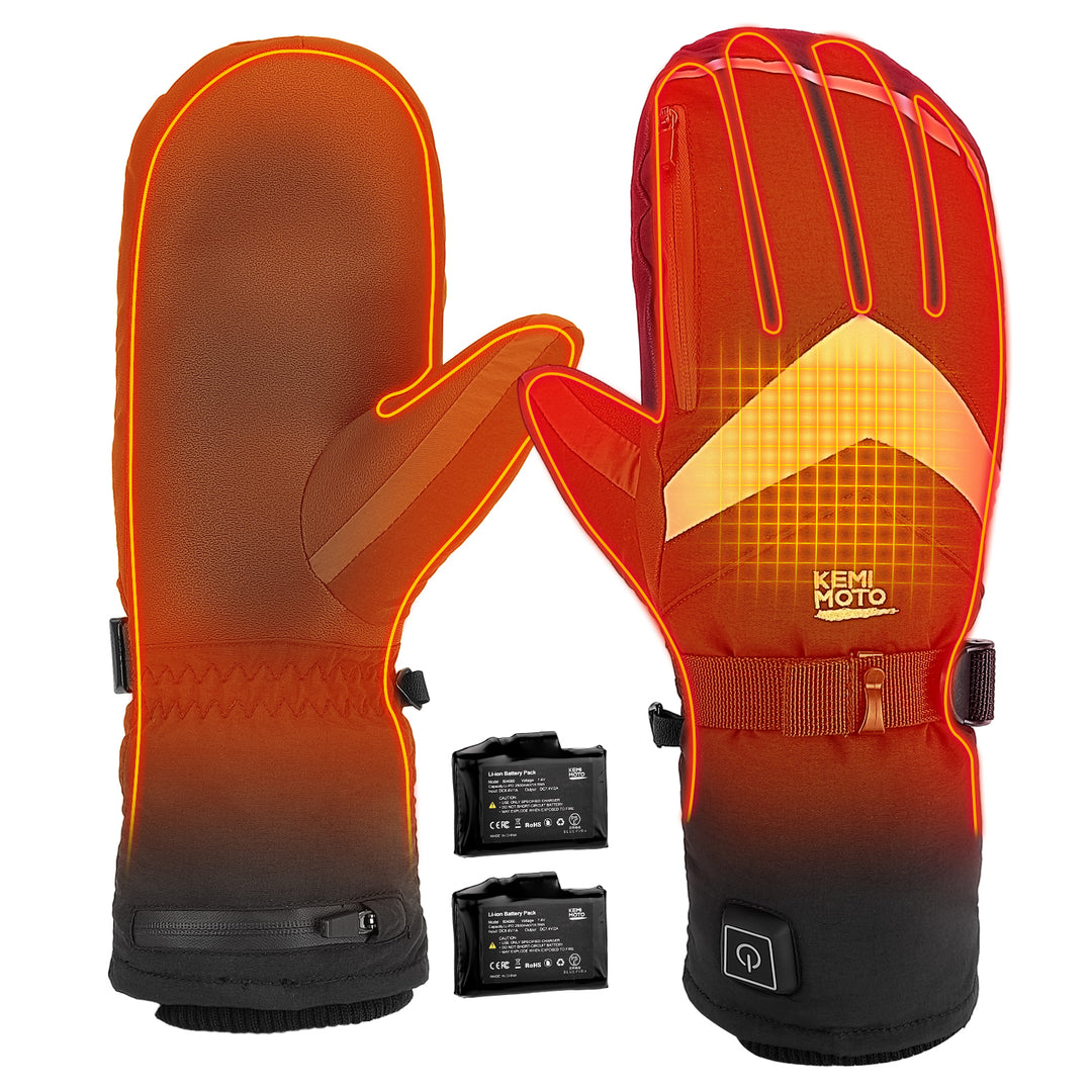 Winter Heated Vest & Heated skiing gloves & Heated Socks - Kemimoto