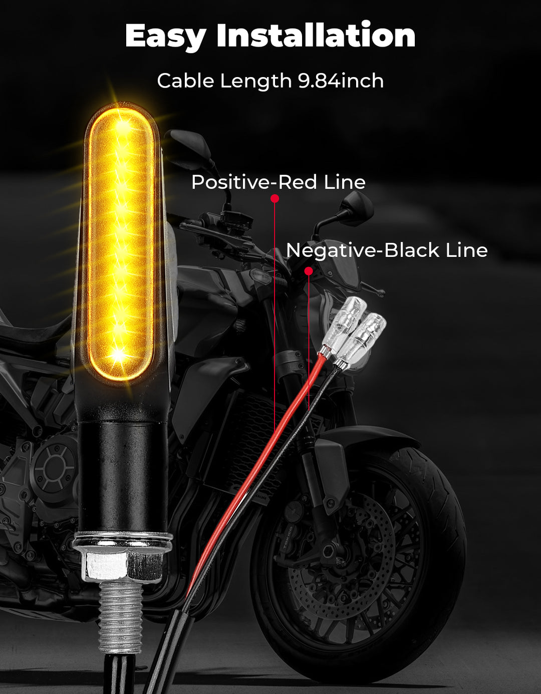 4782LM Motorcycle Turn Signals Light, 2PCS