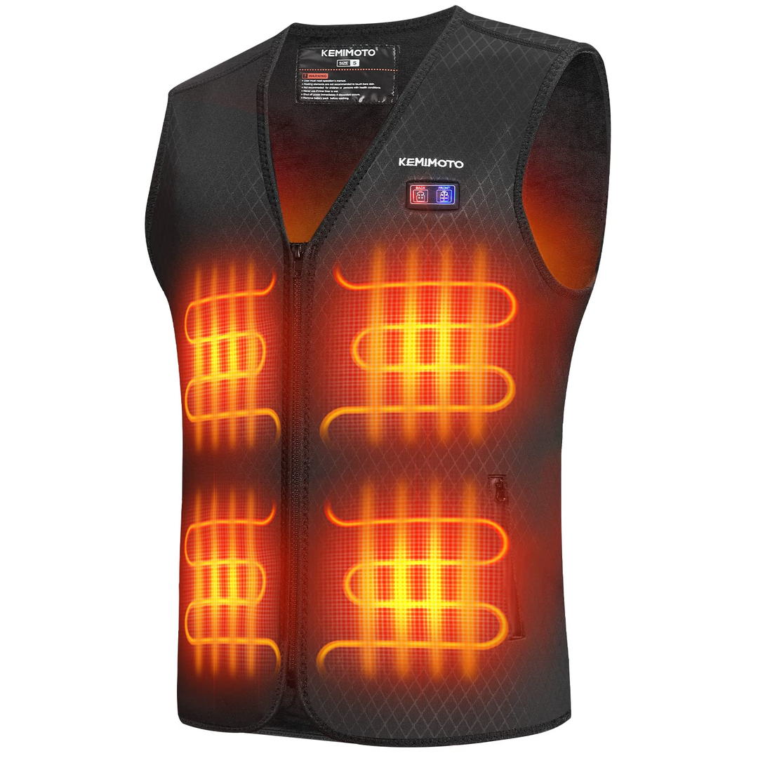 Winter Heated Vest & Snowmobile Heated Gloves & Unisex Heated Socks - Kemimoto