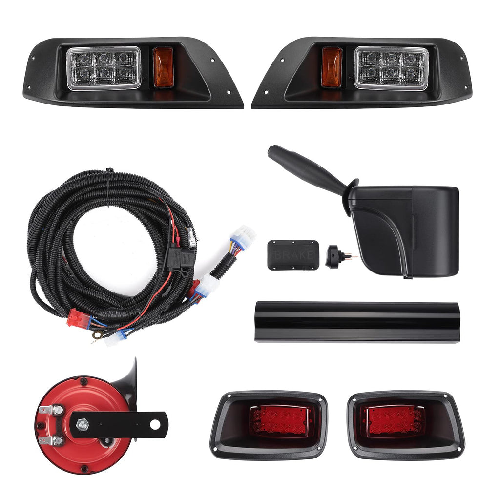 Golf Cart LED Full Light Kit with Turn Signal Switch for EZGO TXT