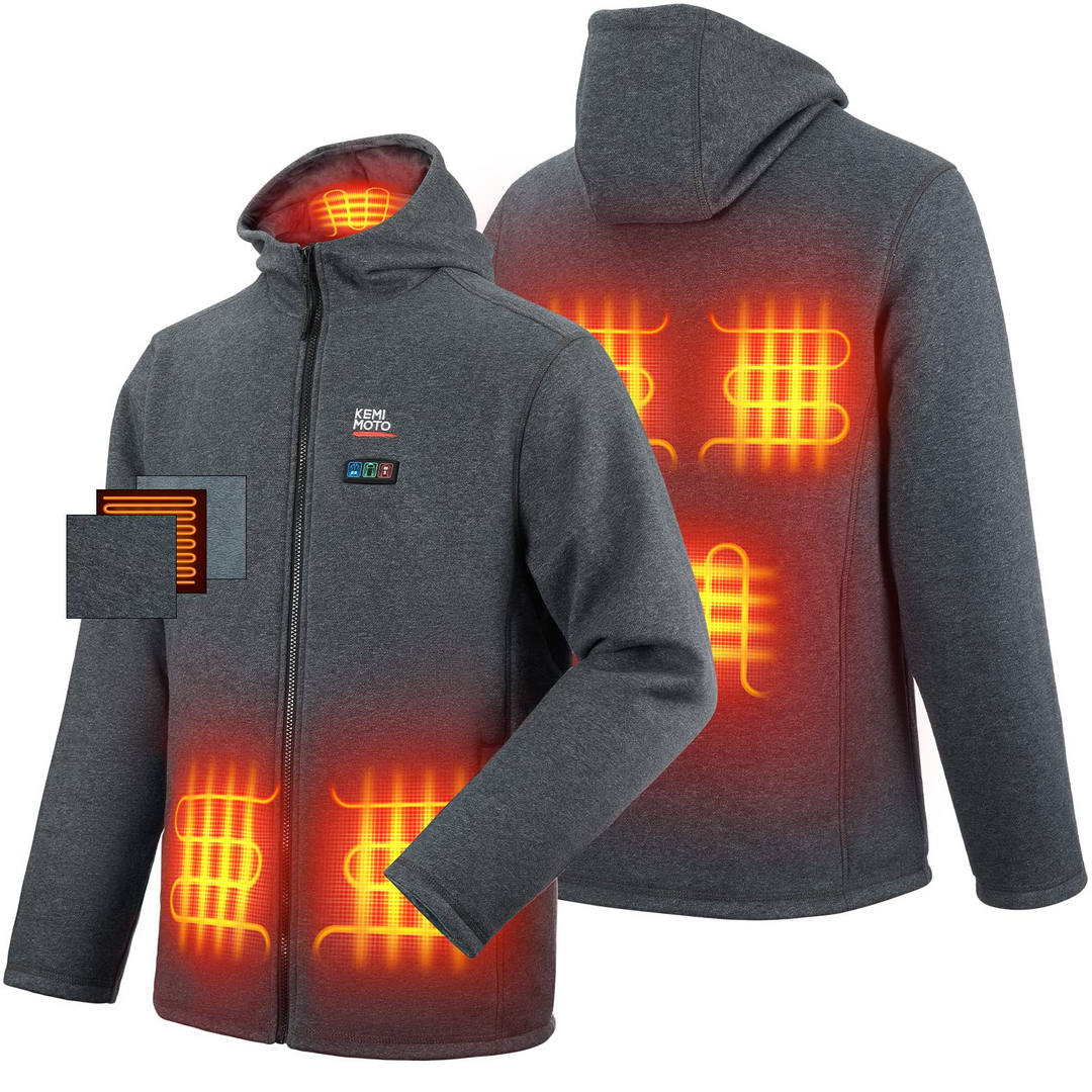 Heated Hoodie & Snowmobile Heated Gloves - Kemimoto