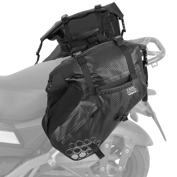 38L Universal Motorcycle Saddlebags for Sportster, Softail, Dyna