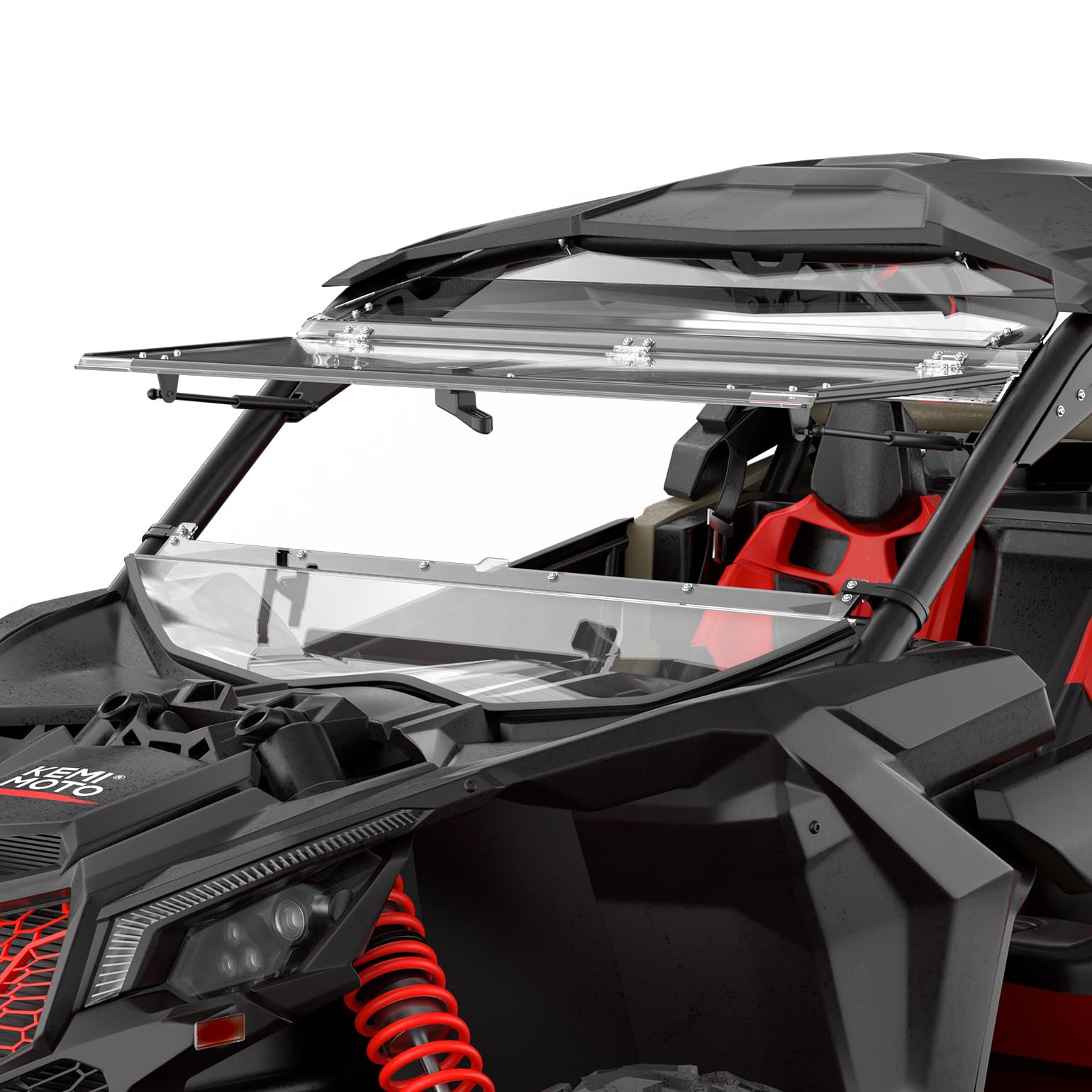 Upgraded Flip Windshield for Can Am Maverick X3/ X3 Max - Kemimoto