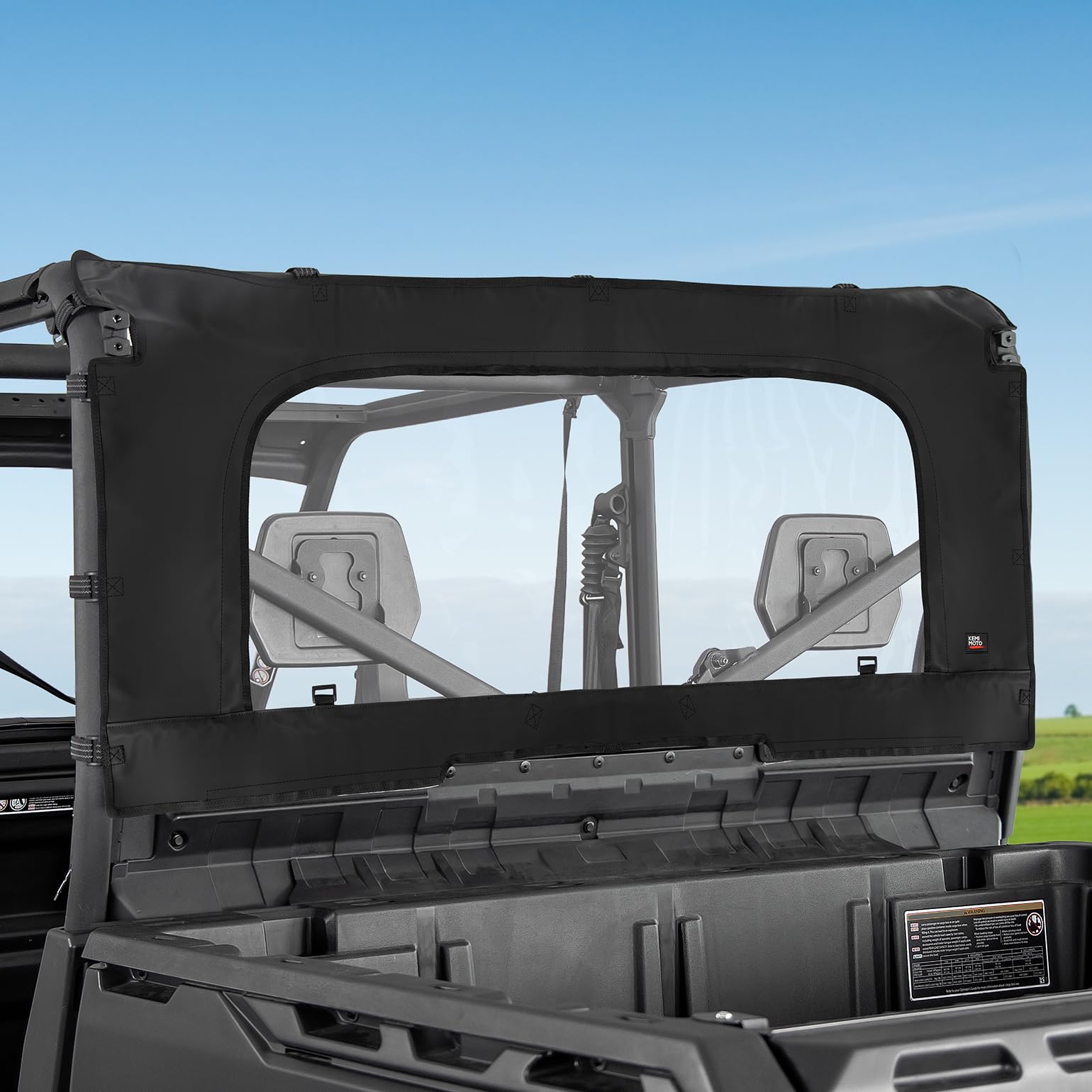 Soft Rear Windshield for Can-Am Defender HD - Kemimoto