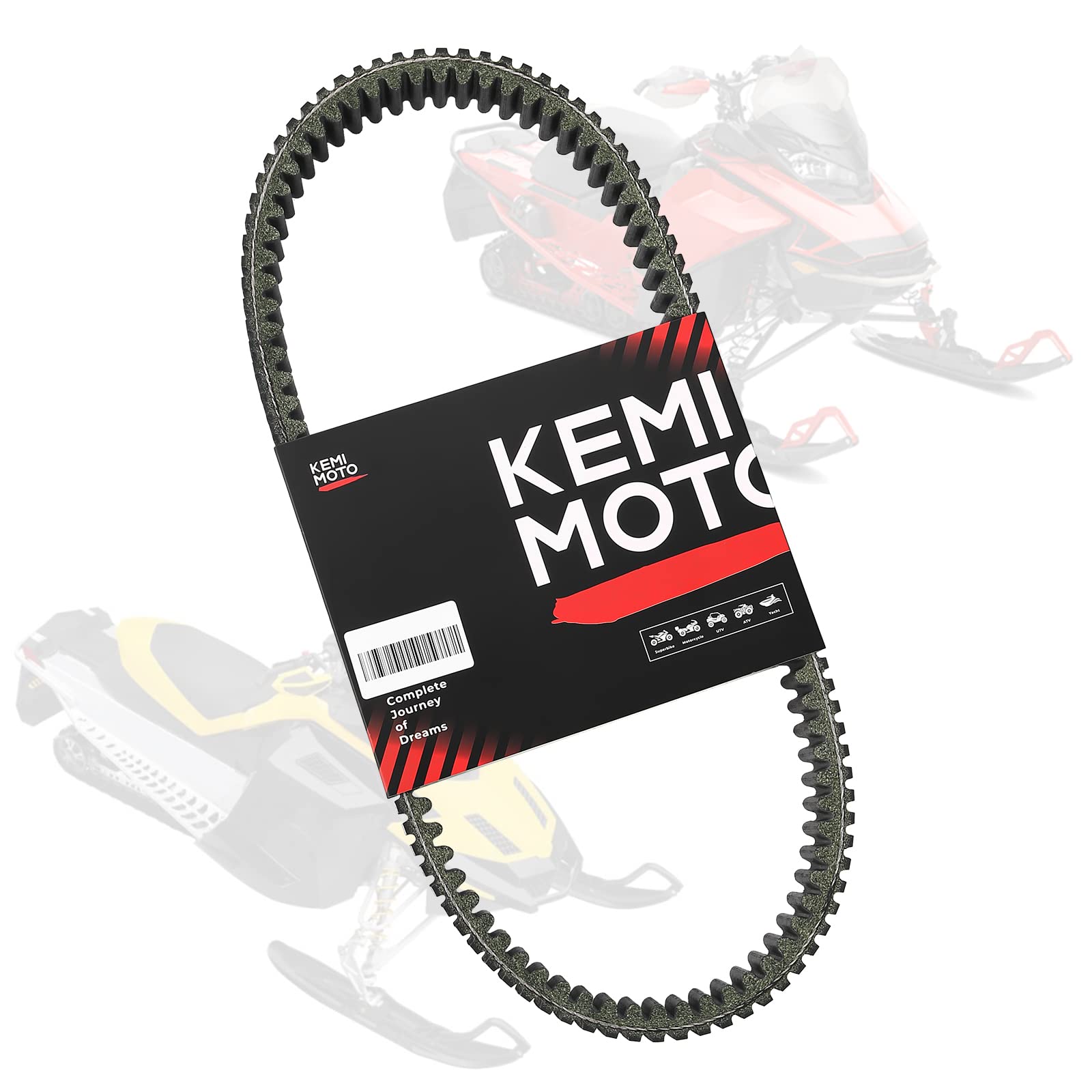 Snowmobile CVT Drive Belt - Kemimoto