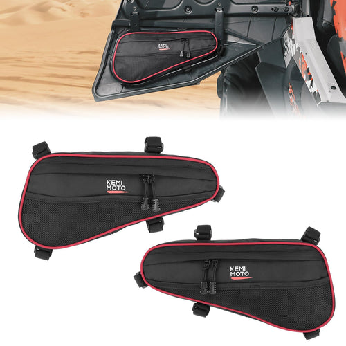 UTV Rear Lower Door Bags with Multiple Pockets for Polaris RZR 2014+