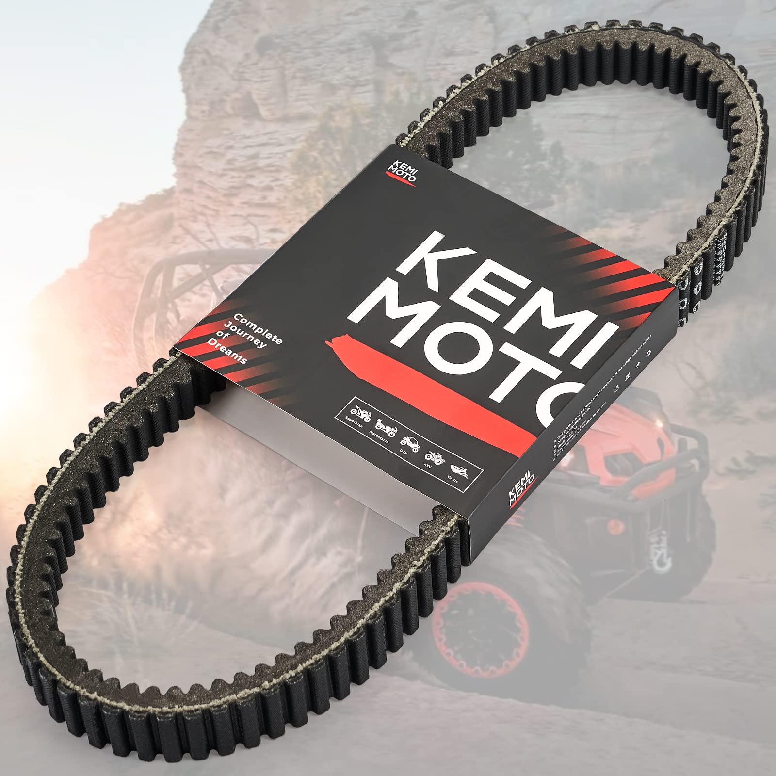 CVT Drive Belt for Can-Am Maverick Commander Outlander Renegade - Kemimoto