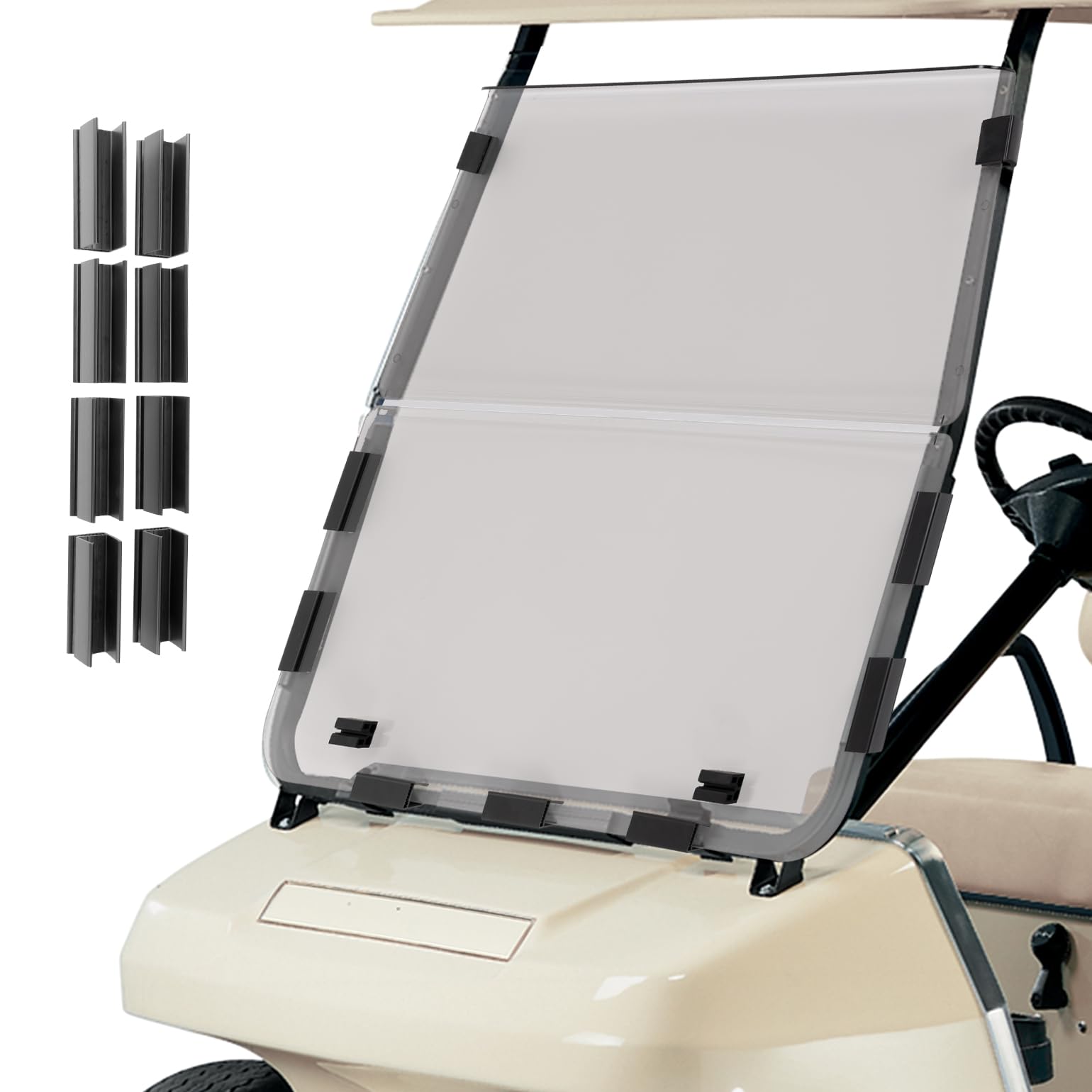 Foldable Windshield for Club Car DS (2000-Up) - Kemimoto