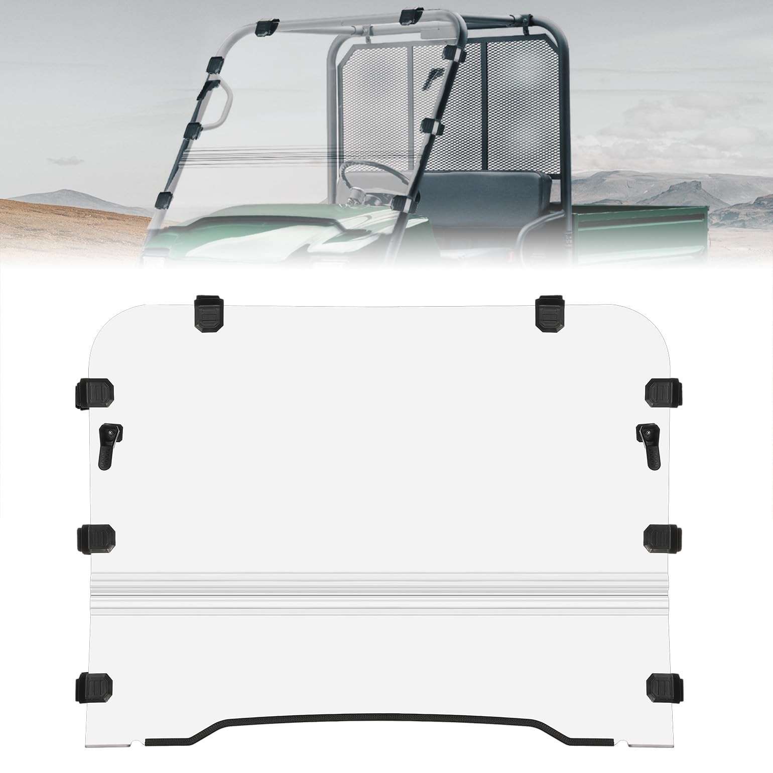 UTV Windshield For Kawasaki Mule 3010 - Kemimoto