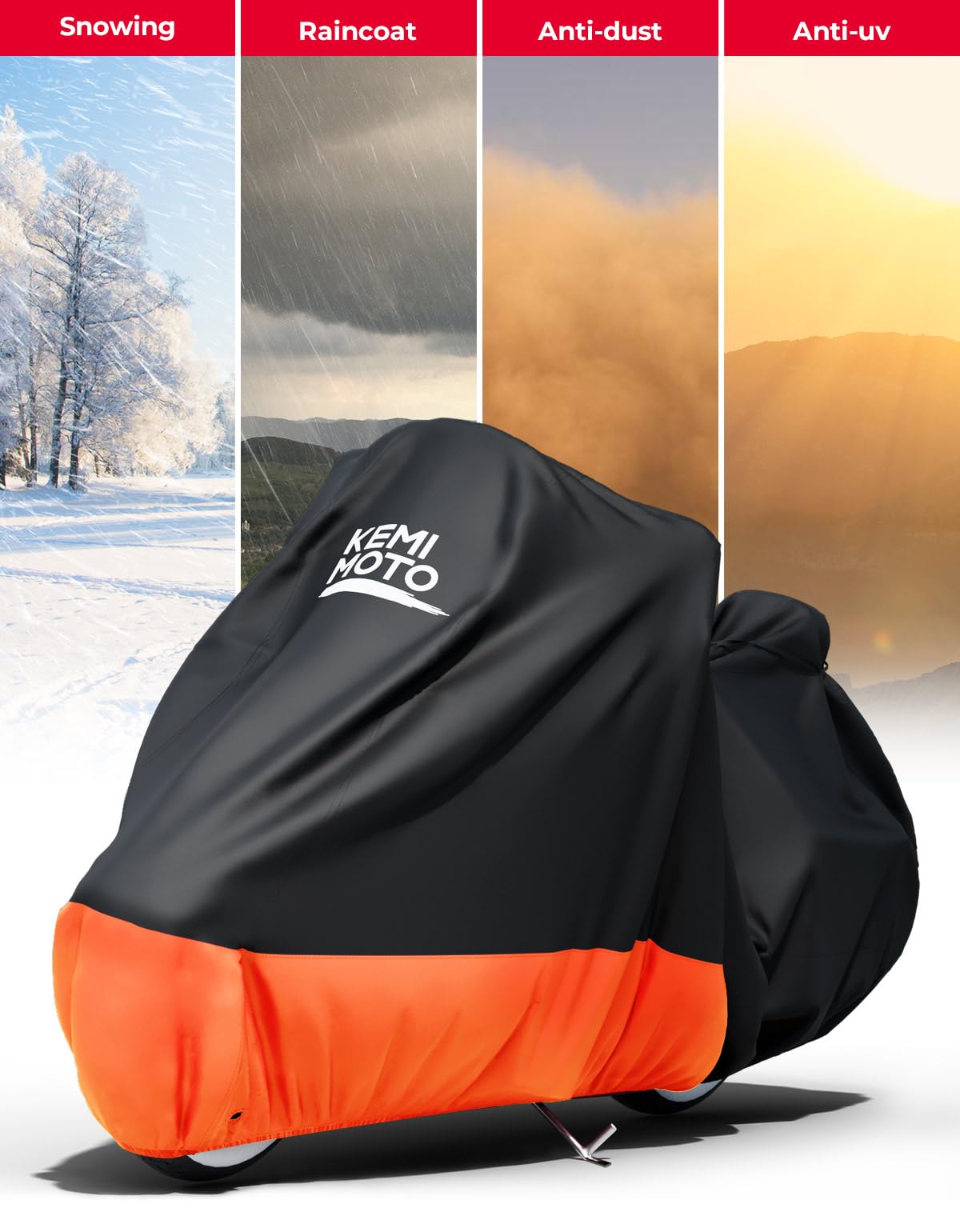 Motorcycle Cover for Touring Models - Kemimoto