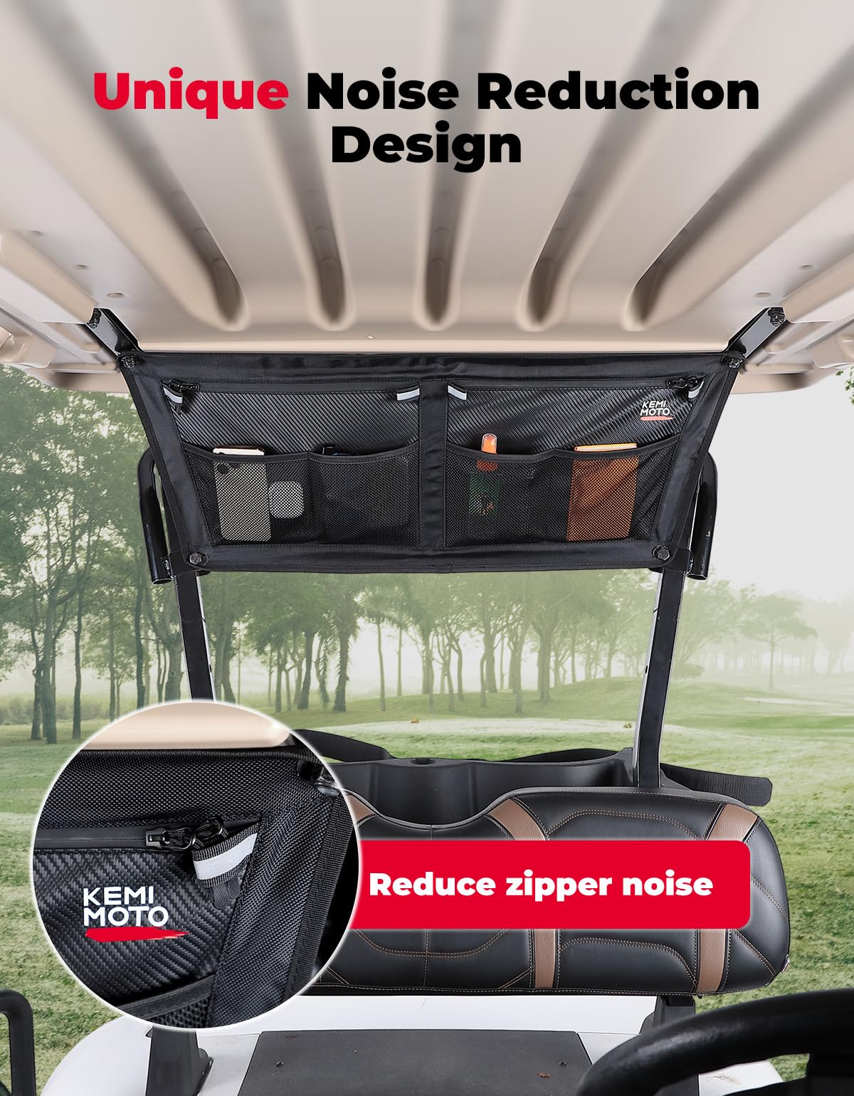 Overhead Storage Bag for EZGO RXV Golf Cart - Kemimoto