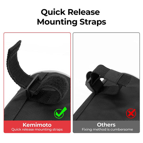 Motorcycle Handlebar Bag for Mini Bike Touring Adventure UTV Scooter - Kemimoto