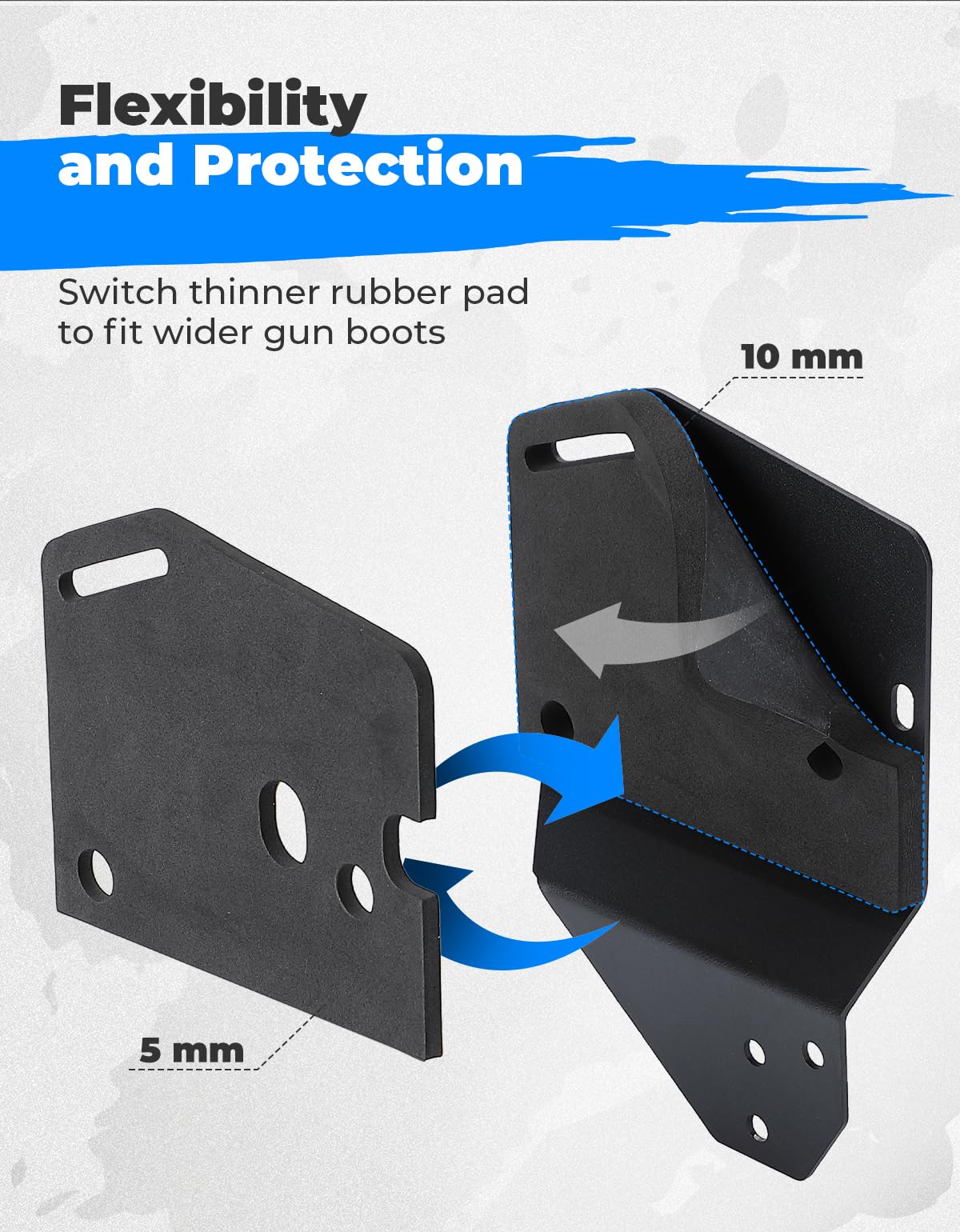 Adjustable Gun Boot Bracket for UTV - Kemimoto