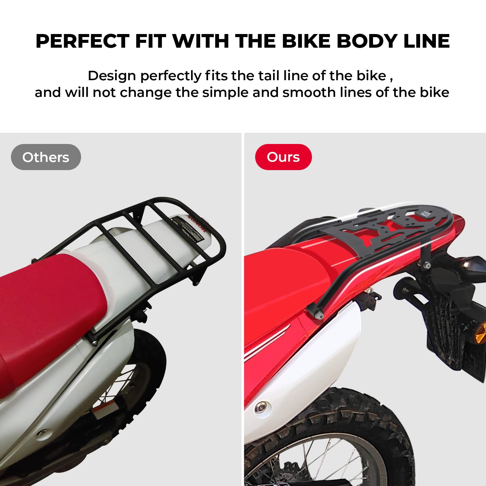 Rear Rack Compatible with CRF250L CRF250M – Kemimoto