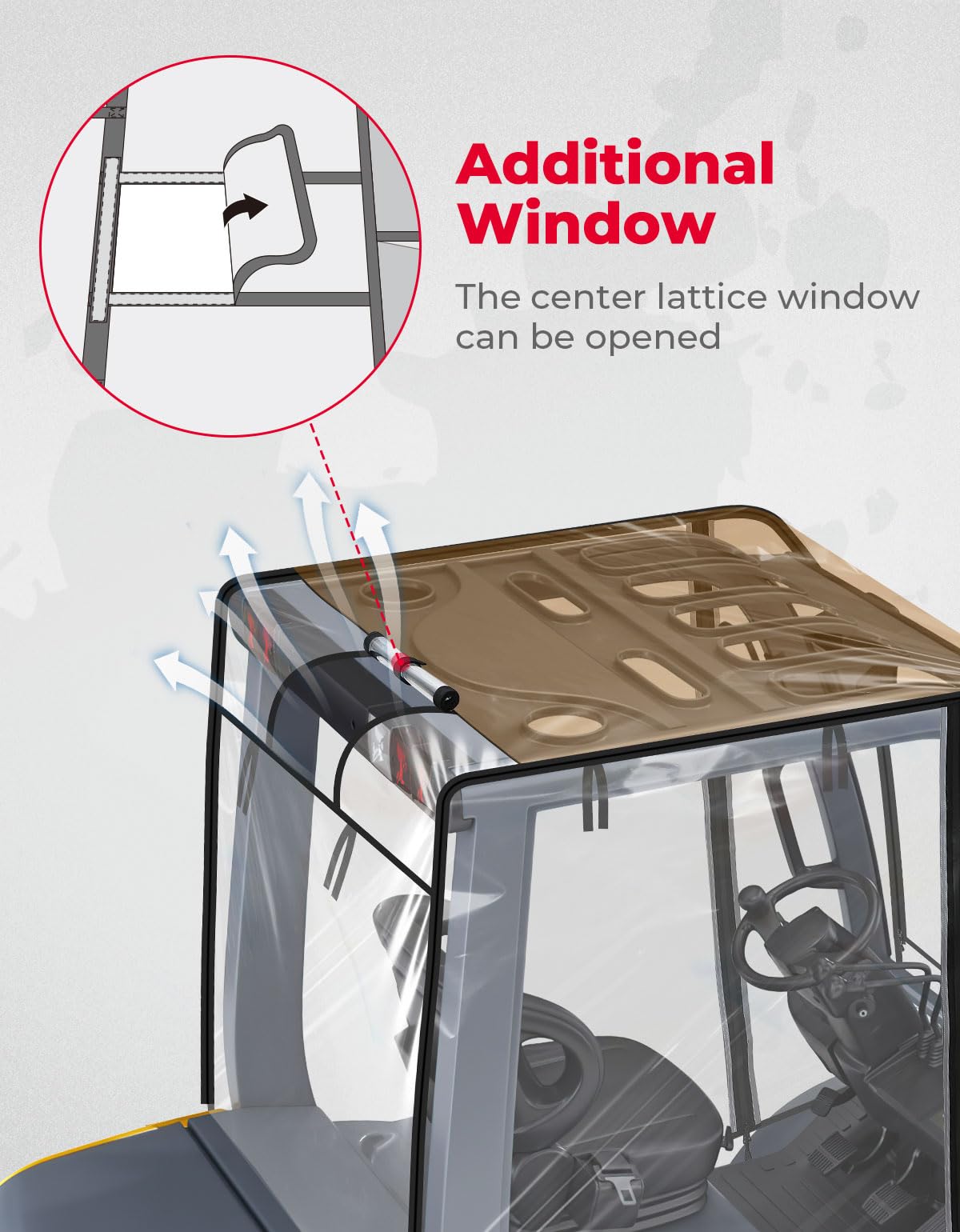 Universial Clear Forklift Cab Enclosures up to 8000 lbs Truck - Kemimoto