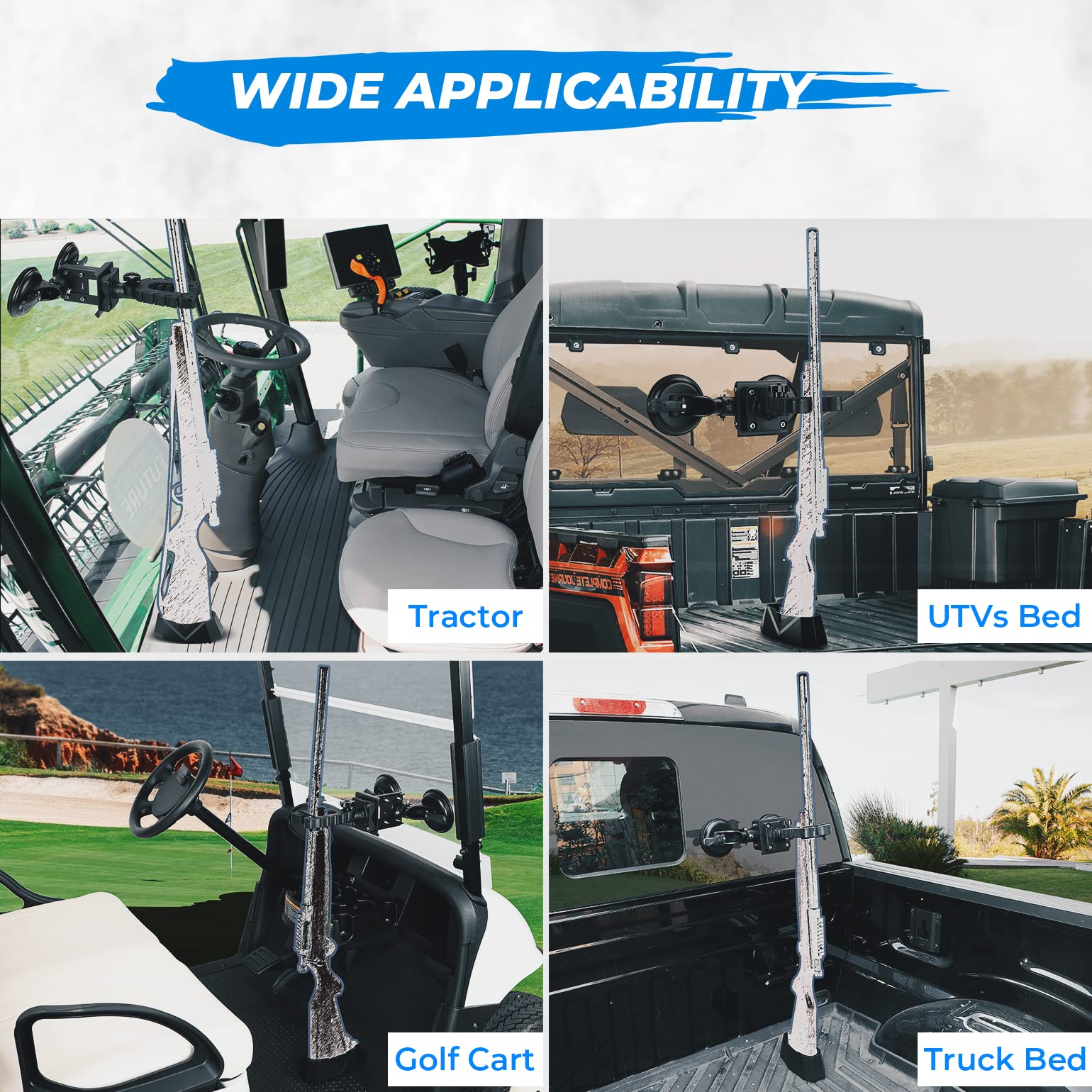 Tractor Gun Holder Rack for Glass Windshield