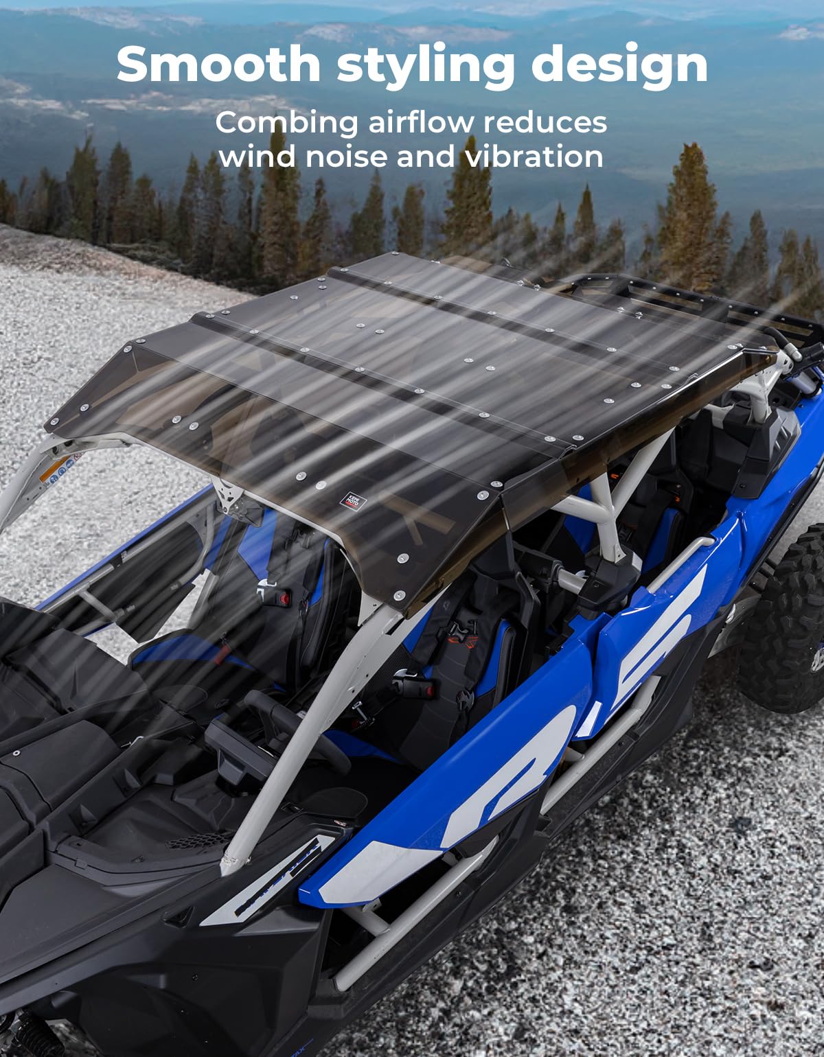 Tinted Roof UV and Impact Resistant for Can-Am Maverick X3 MAX - Kemimoto