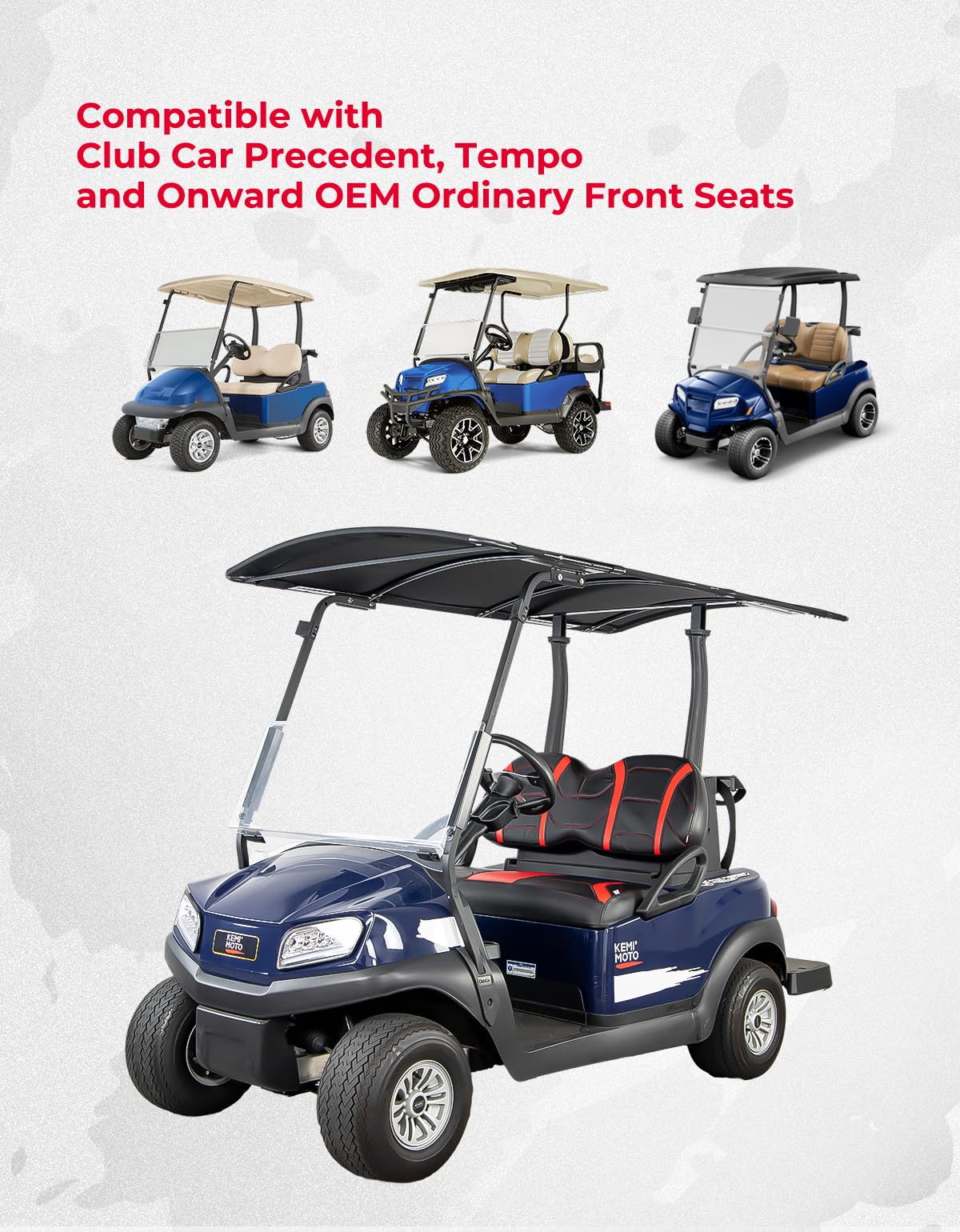 Seat Covers for Club Car Precedent, Tempo, Onward OEM - Kemimoto