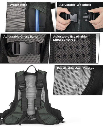 15L Motorcycle Backpack with 3L Hydration Pack