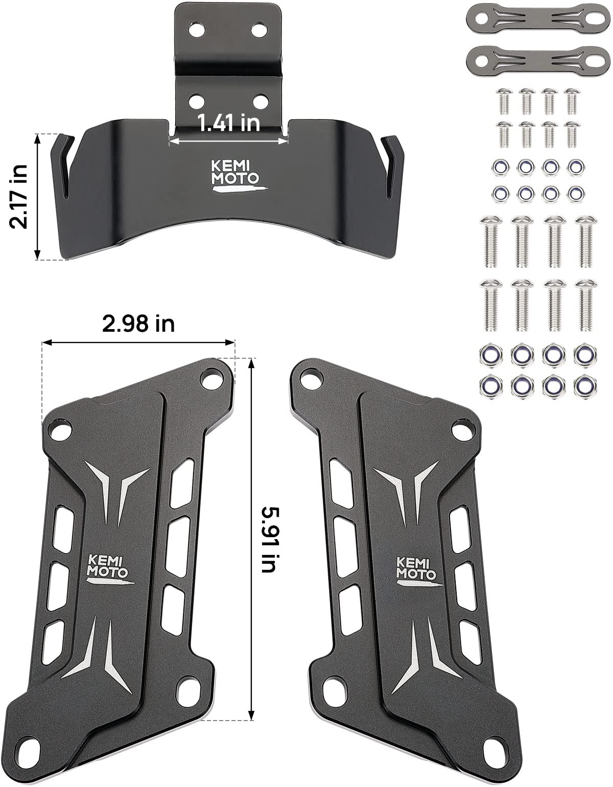 Seat Extenders Subframe Riser Kit for Sur-Ron Light Bee - Kemimoto