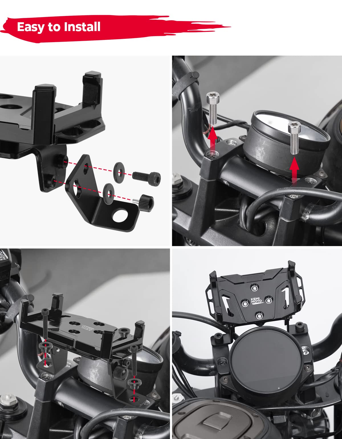 Magnetic Phone Mount Holder Fit Sportster S Rh1250