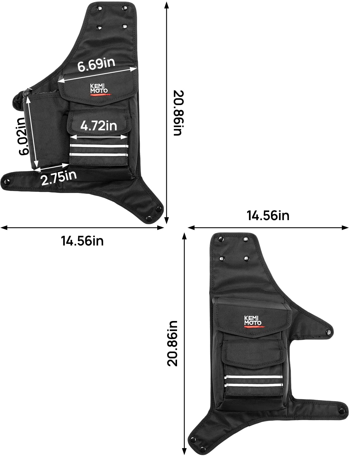 Saddlebag Guard Bags Soft Organizer for Harley 1 Pair - Kemimoto