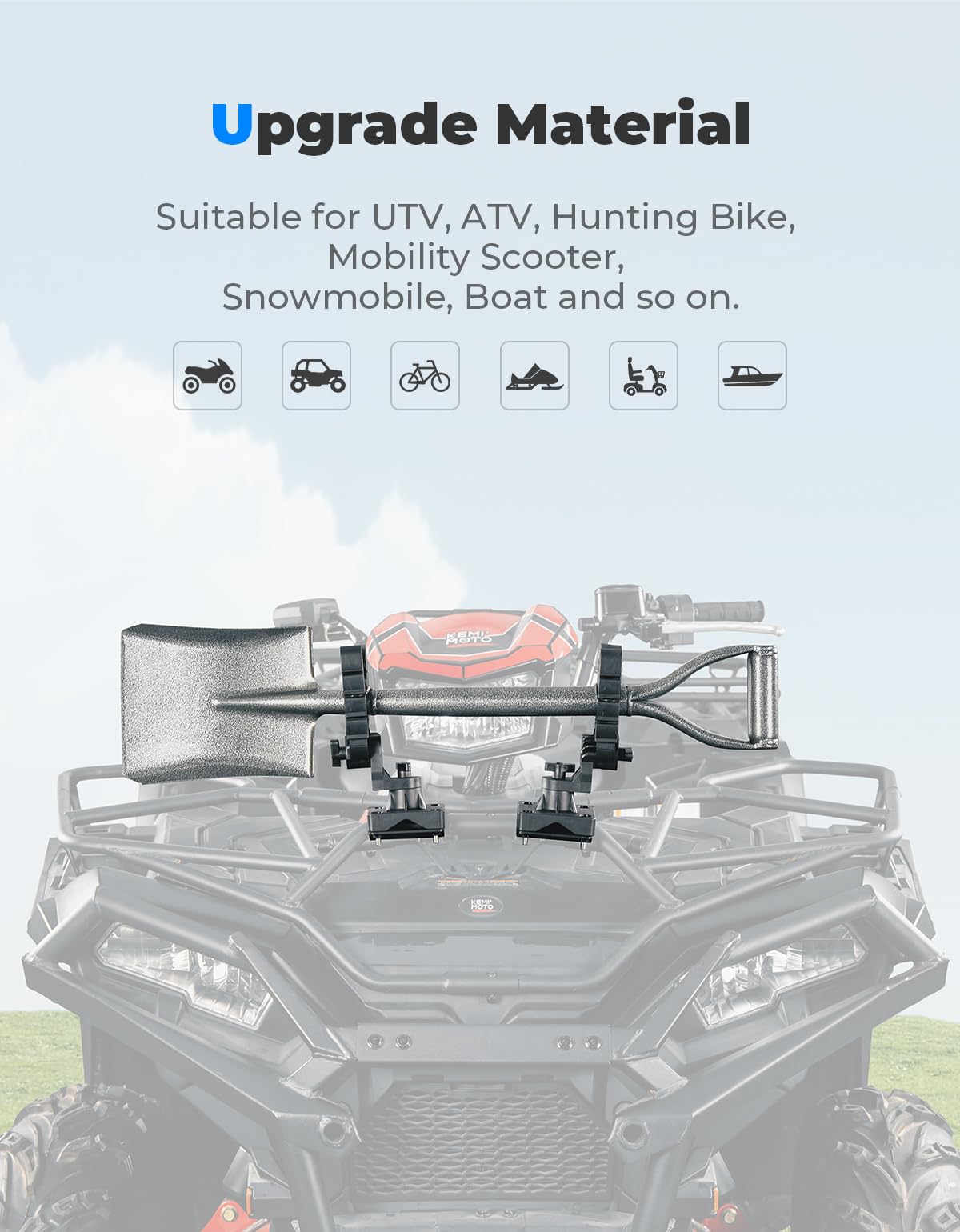 Atv discount boat rack