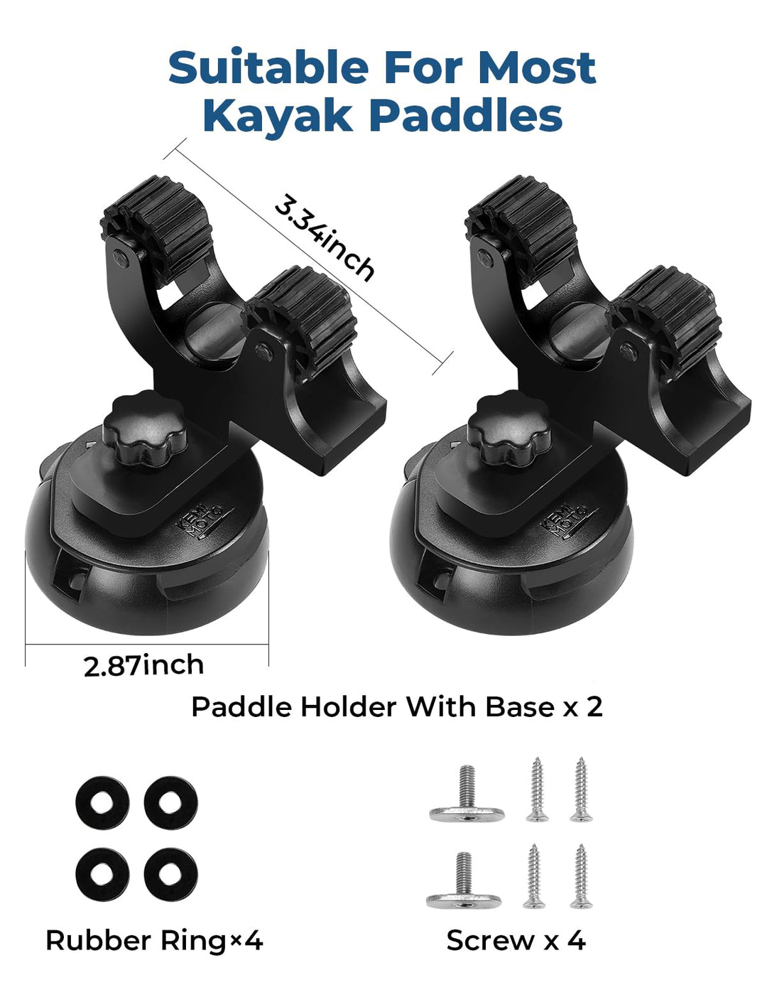 DEWIN Kayak Paddle Porte Clips,Support Rame Barque de Peche Support de Rame  Pour Barque Kayak Paddle Porte Clips Pinces en Plastique pour Le Support