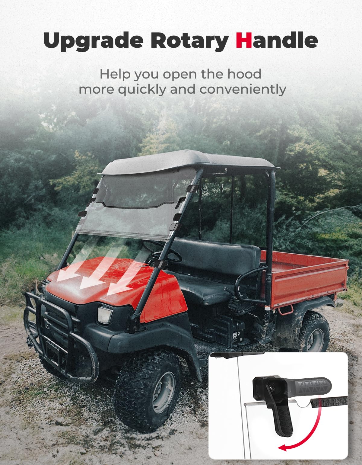 UTV Windshield For Kawasaki Mule 3010 - Kemimoto