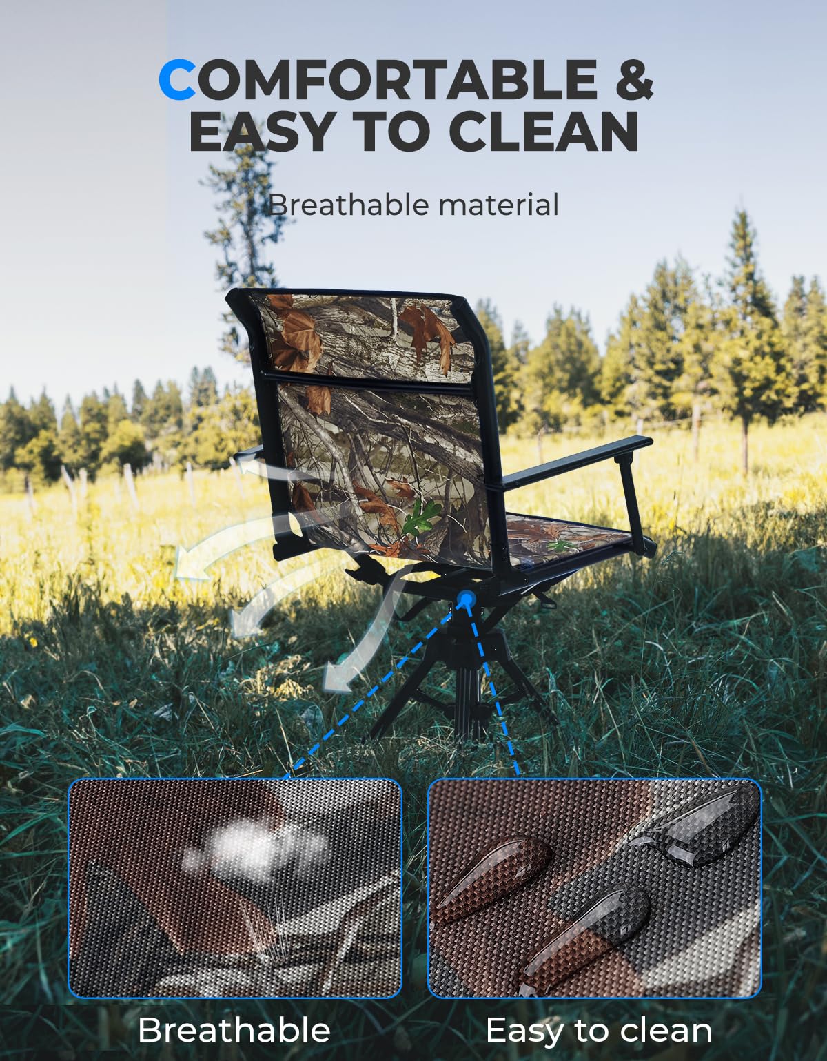 Camo swivel hunting chair hot sale