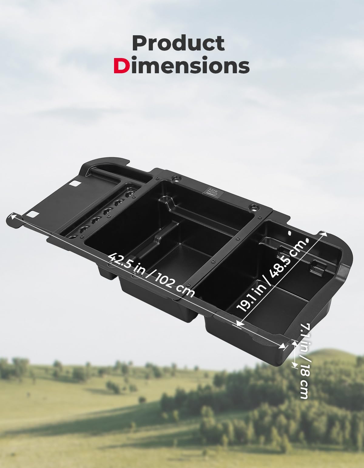 Under Seat Storage Box Upgrade for EZGO RXV Elite 2021-2023 - Kemimoto