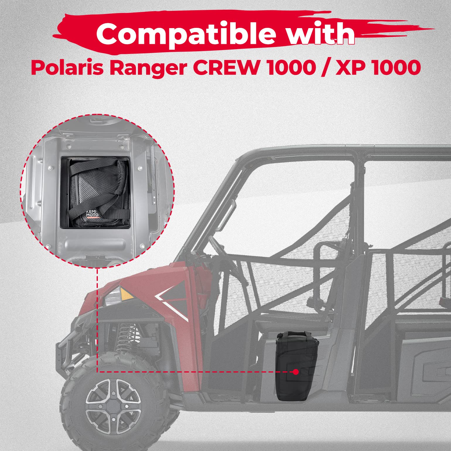 12L Cooler Bag Underseat Storage Fit Polaris Ranger Crew 1000/ XP 1000