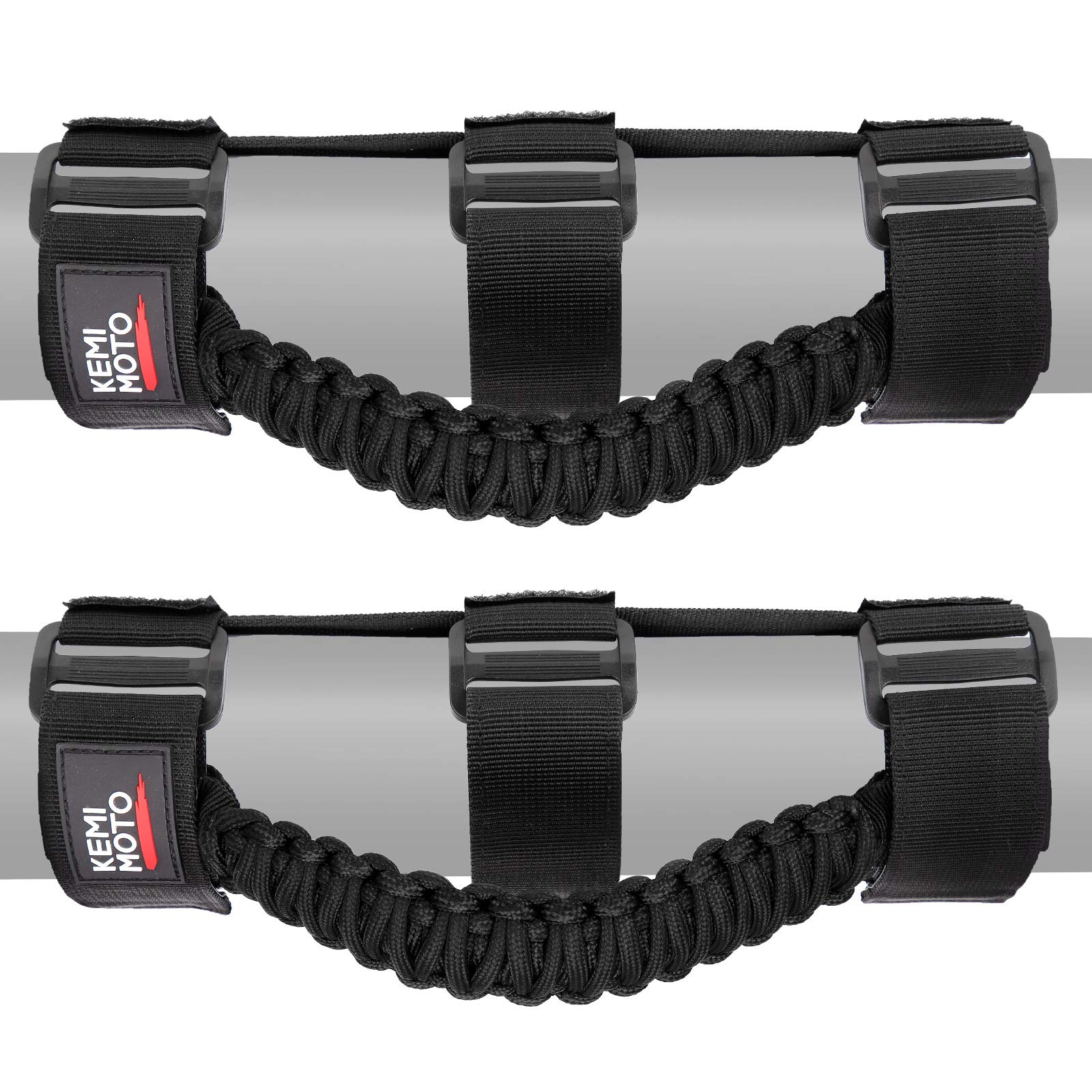 UTV Universal Heavy Duty Grips, Grab Handle Fit 1.5-2” Roll Bar - Kemimoto