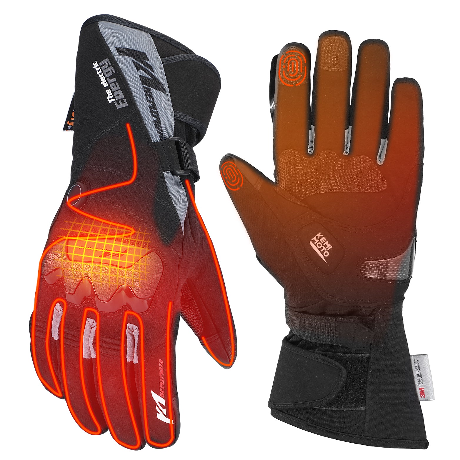 Rechargeable Heated Motorcycle Gloves – Kemimoto