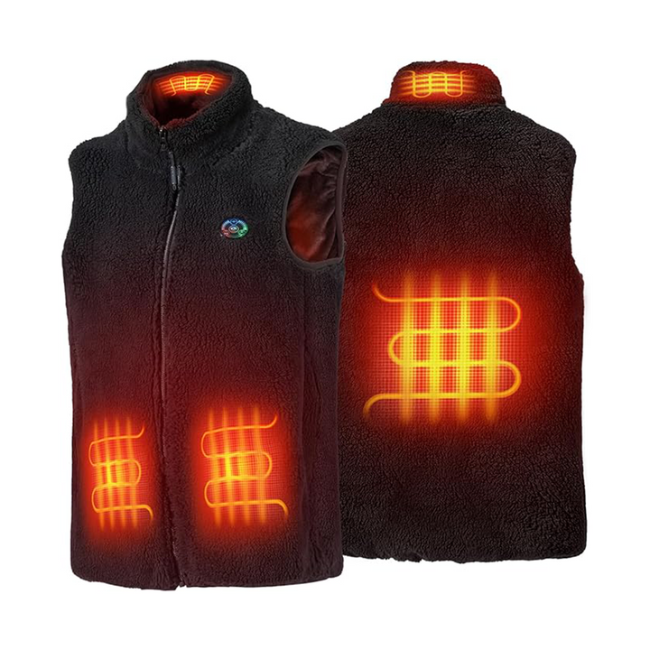 Fleece Heated Vest & 5V Rechargeable Battery - Kemimoto