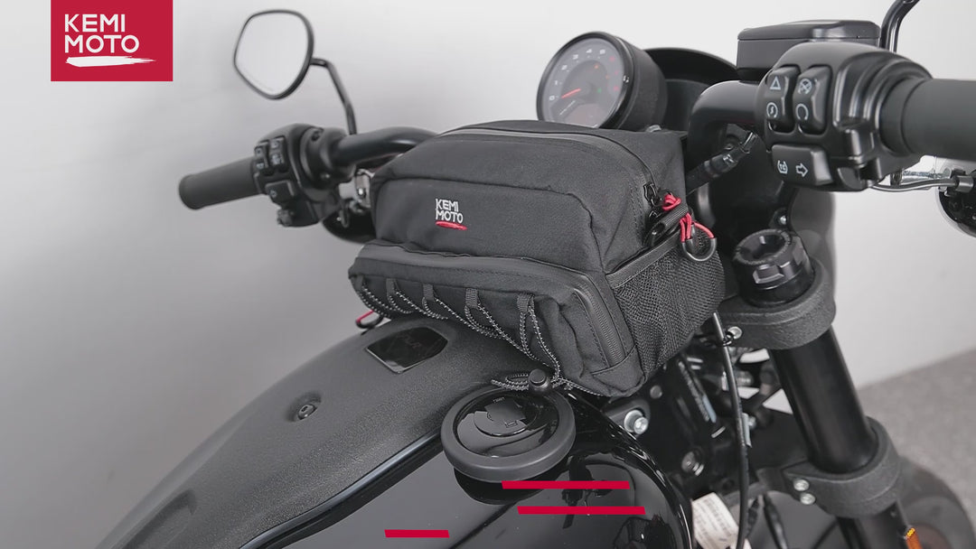 Motorcycle Handlebar Bag for Cruiser Softail Dyna Sportsters