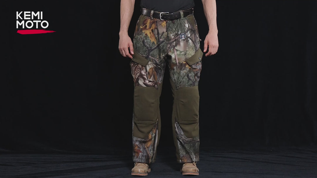 Heated Pants Padded Knees Design for Hunting Hiking Camping