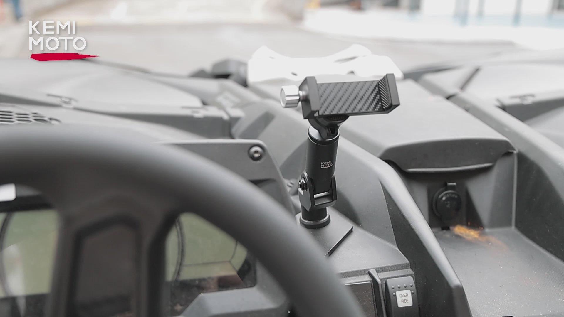 360° Adjustable CNC Phone Mount for Can-Am Maverick X3/MAX