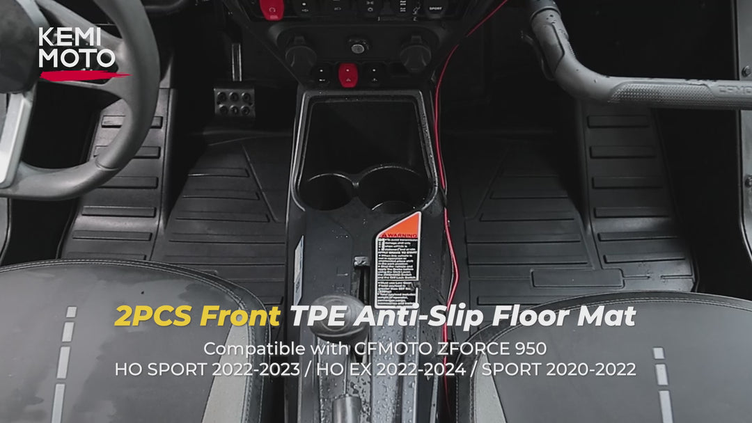 TPE Front Floor Mats for CFMOTO ZFORCE 950 HO EX | HO Sport