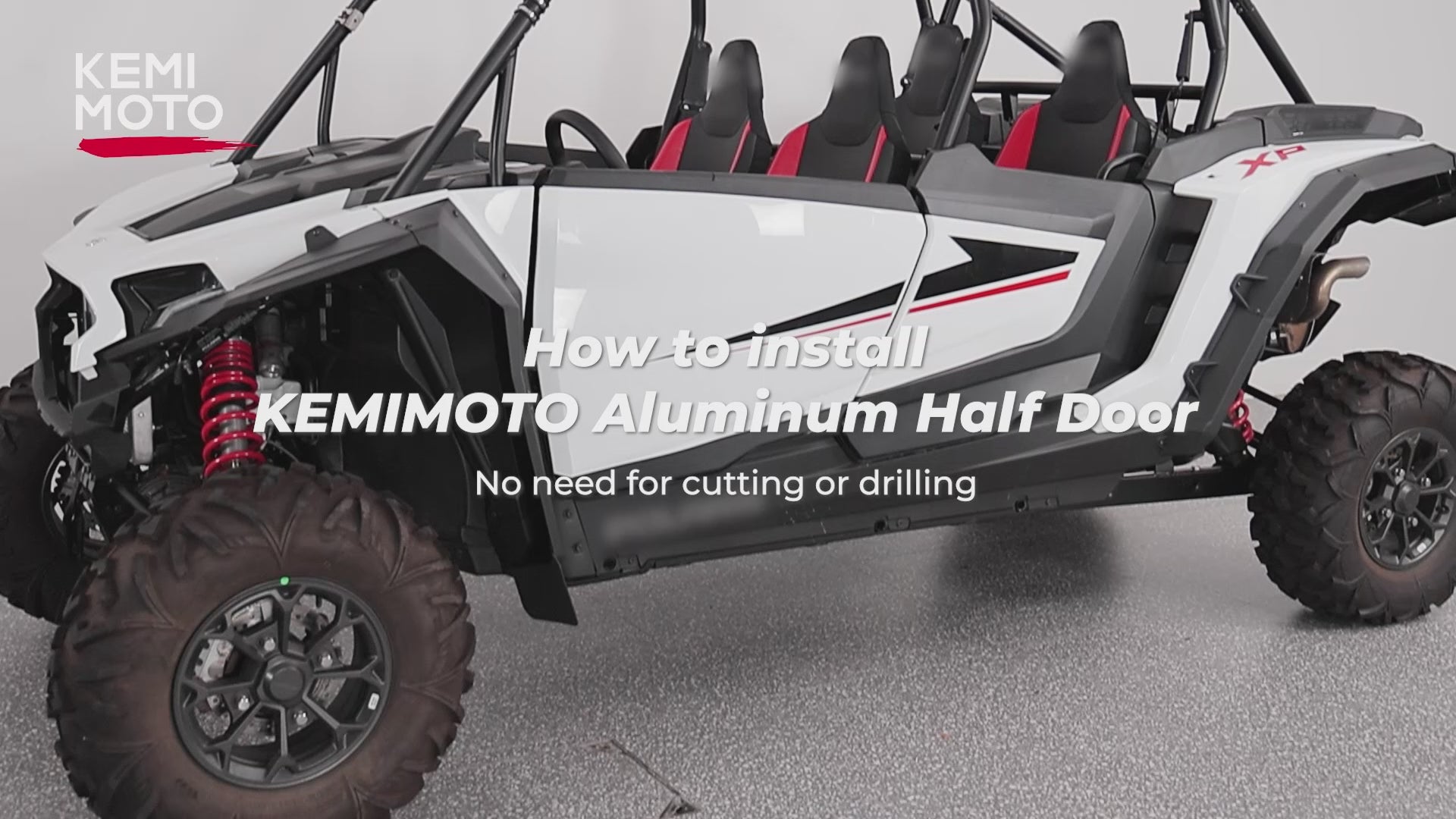 Aluminum Half Door with PC Window for Polaris RZR XP 4 1000 2024-2025