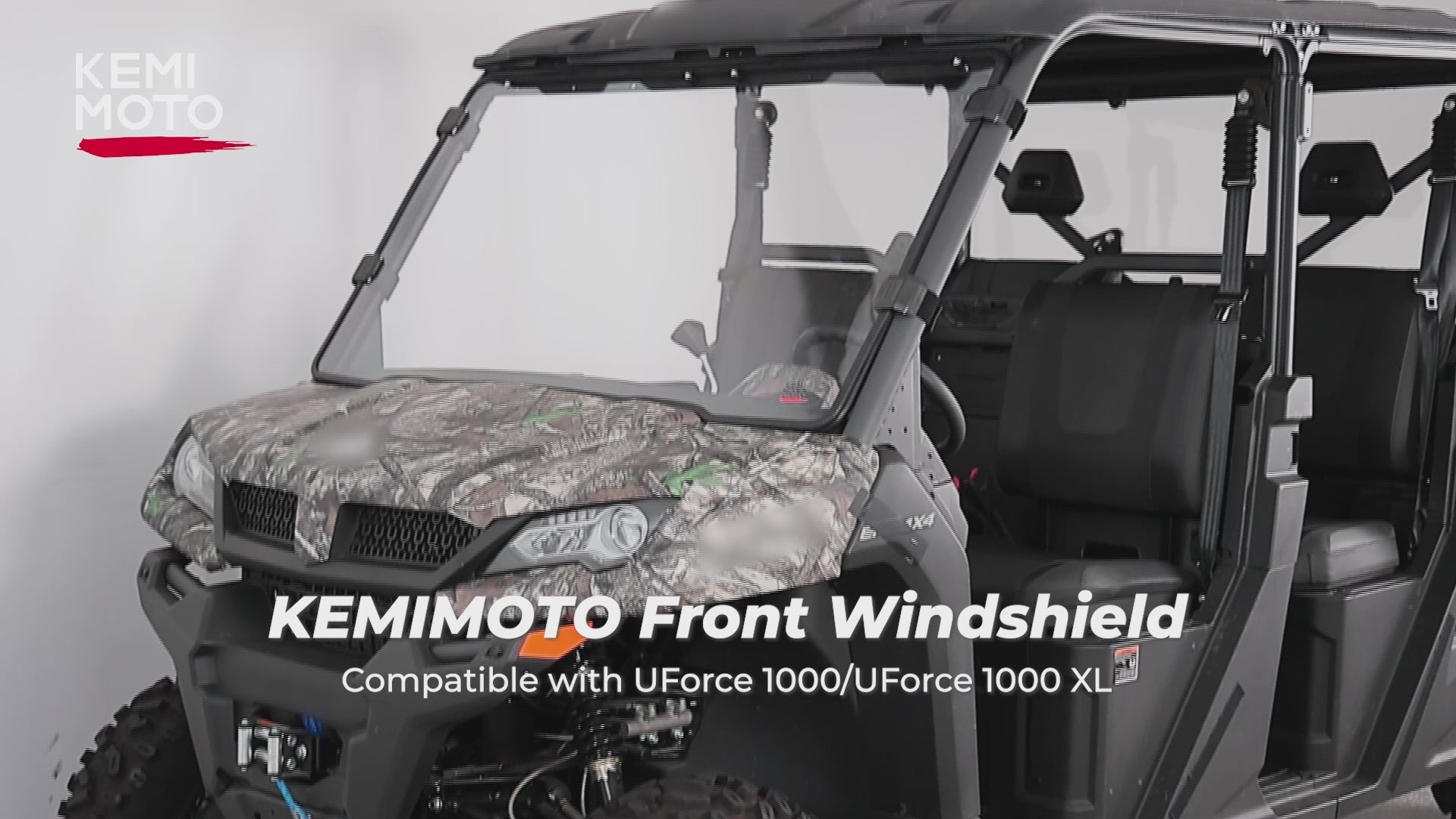 Clear Front Full Windshield for CFMOTO UFORCE 1000/1000XL